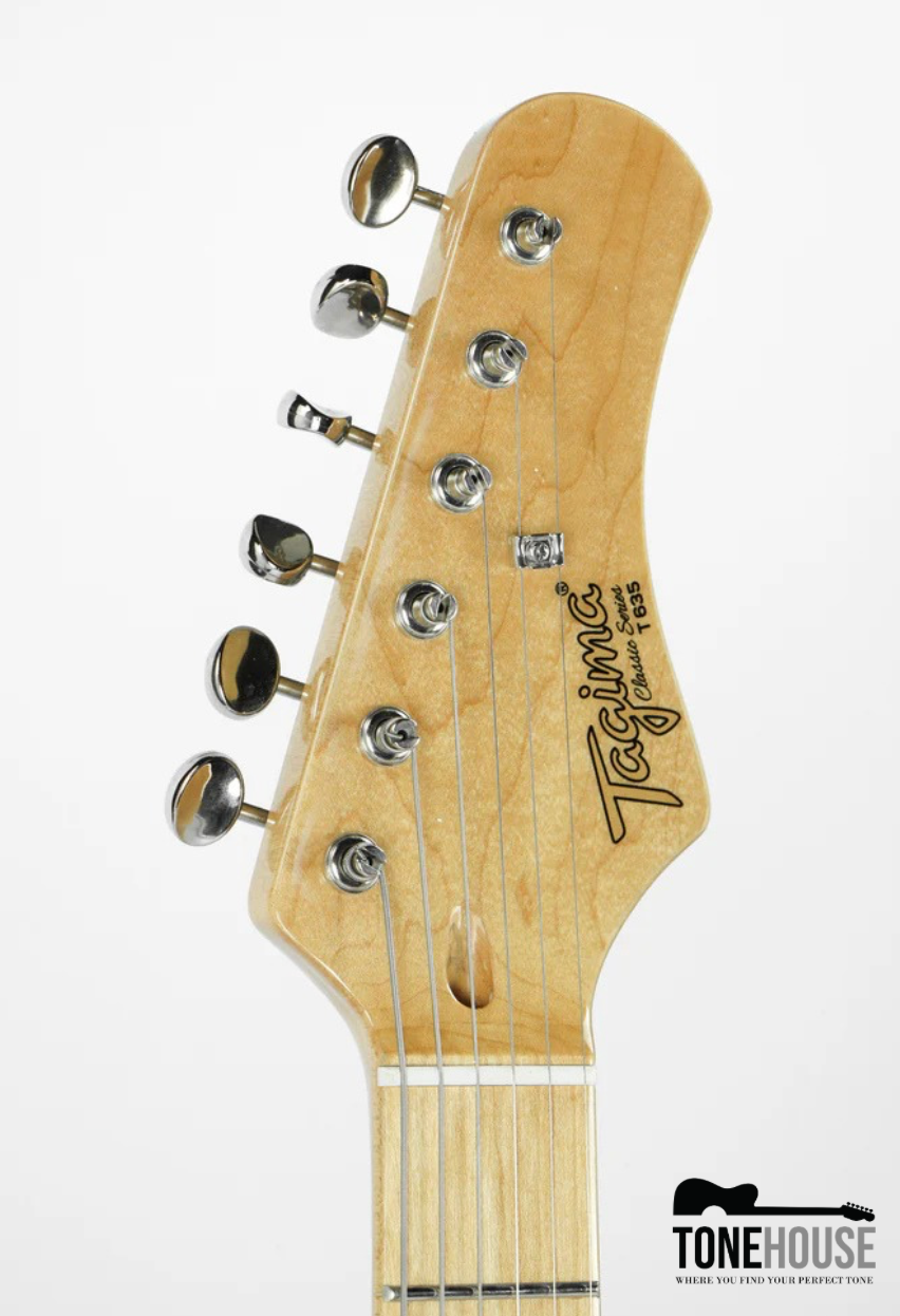 TAGIMA NEW T-635 CLASSIC SERIES S W/MAPLE FINGERBOARD/TORTOISE SHELL PICKGUARD (BLACK)