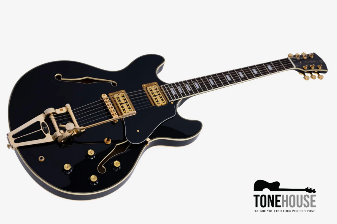SIRE LARRY CARLTON H7T MAPLE HOLLOWBODY ELECTRIC GUITAR (BLACK) W/PADDED GIGBAG
