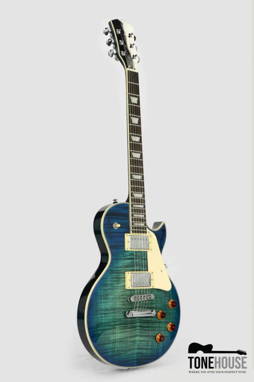 SIRE L7 SINGLE-CUT ELECTRIC GUITAR (TRANSBLUE)