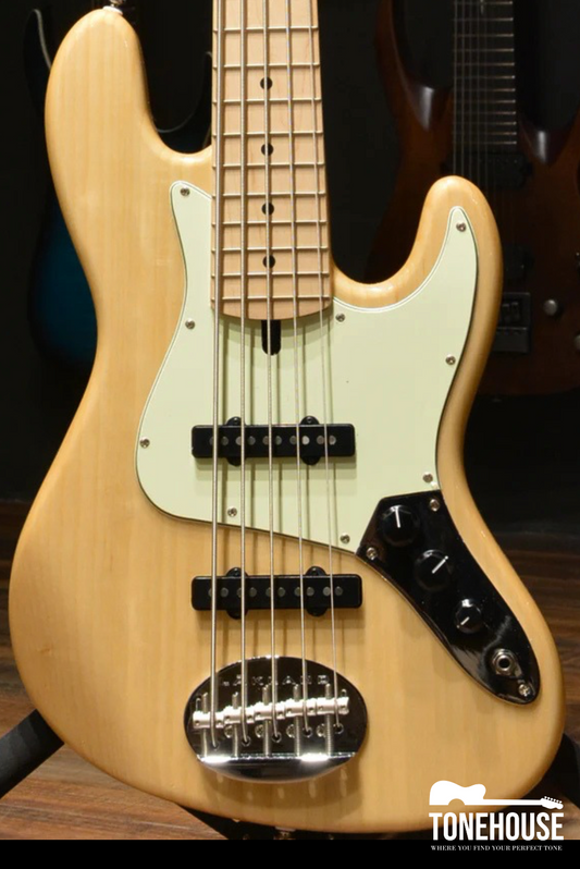 LAKLAND SKYLINE SERIES 55-60 5-STRING BASS “VINTAGE J” (NATURAL)