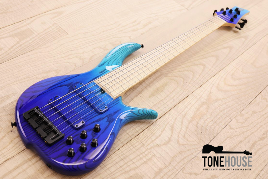 FBASS BN5 5-STRING BASS - ASH BODY, MAPLE FINGERBOARD (AQUA FADE GLOSS)