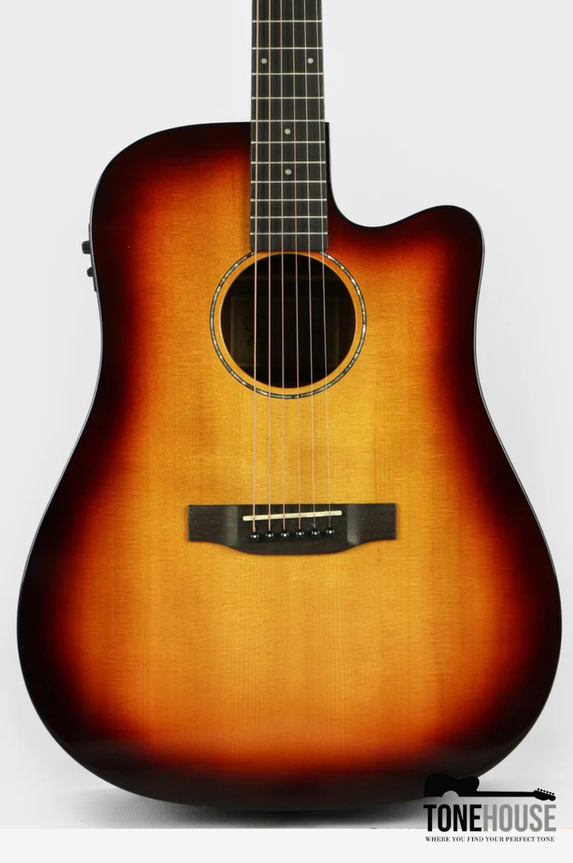 PHOEBUS PG-50CE V3 SOLID TOP DREADNOUGHT (3RD GEN.) ACOUSTIC-ELECTRIC GUITAR (SUNBURST) W/ GIG BAG
