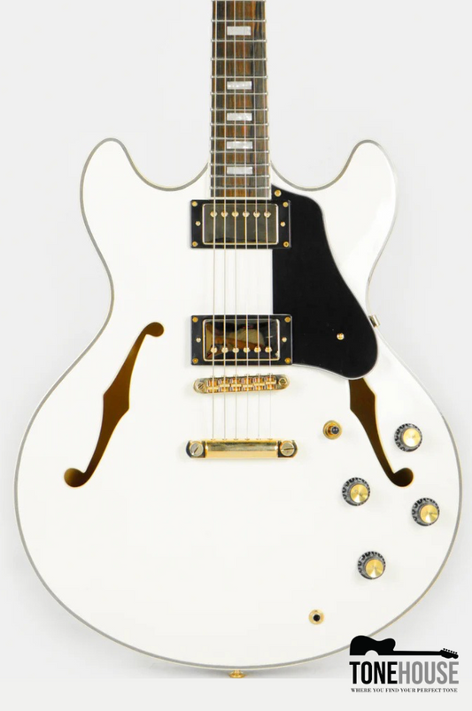 SIRE LARRY CARLTON H7 MAPLE HOLLOWBODY ELECTRIC GUITAR (WHITE)